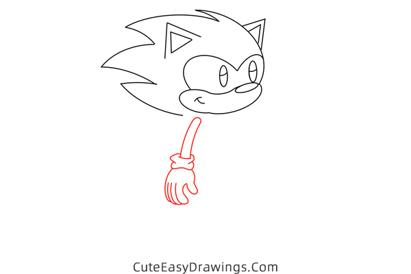 how to draw sonic the hedgehog easy - www.cuteeasydrawings.com