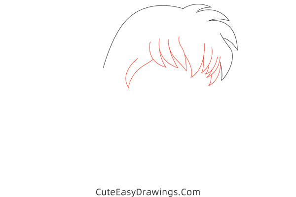 how to draw kagome higurashi from inuyasha - www.cuteeasydrawings.com