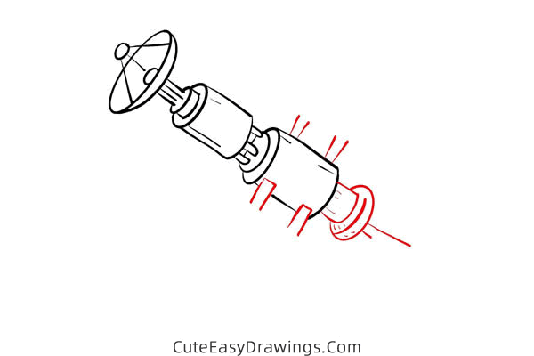 how to draw a satellite - www.cuteeasydrawings.com