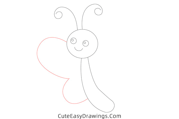 how to draw a butterfly easy - www.cuteeasydrawings.com