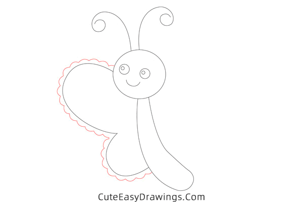 how to draw a butterfly easy - www.cuteeasydrawings.com