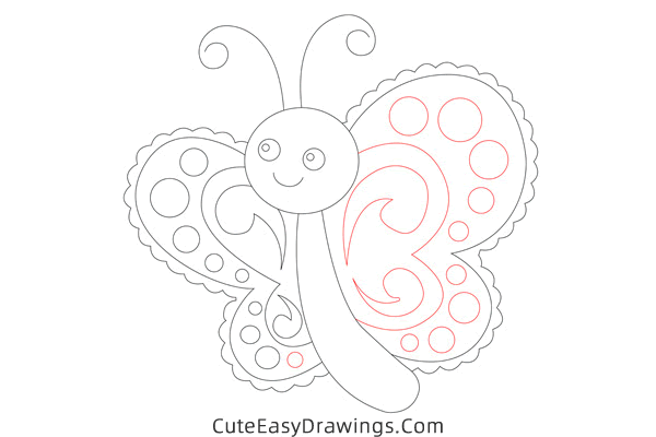 how to draw a butterfly easy - www.cuteeasydrawings.com