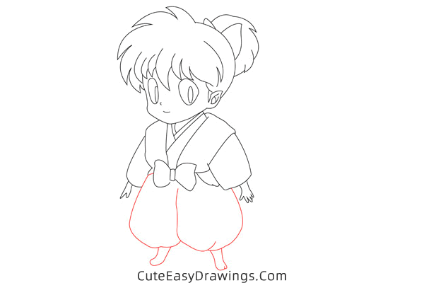 how to draw shippo from inuyasha - www.cuteeasydrawings.com