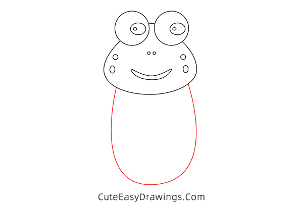 how to draw a frog - www.cuteeasydrawings.com