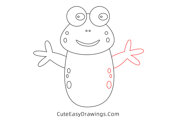 how to draw a frog - www.cuteeasydrawings.com