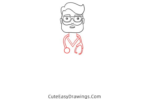 how to draw a doctor - www.cuteeasydrawings.com