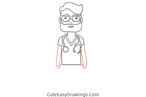 how to draw a doctor - www.cuteeasydrawings.com