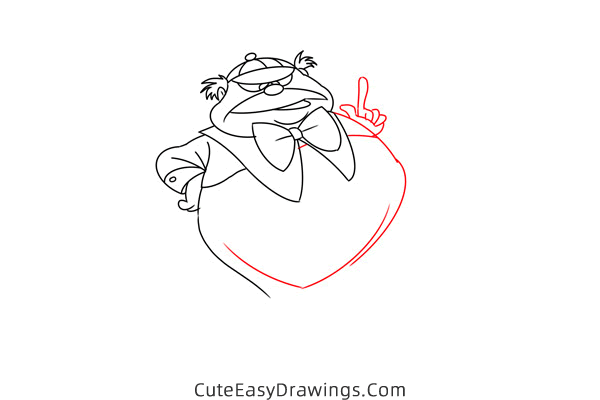 how to draw tweedle dee tweedle dum - www.cuteeasydrawings.com