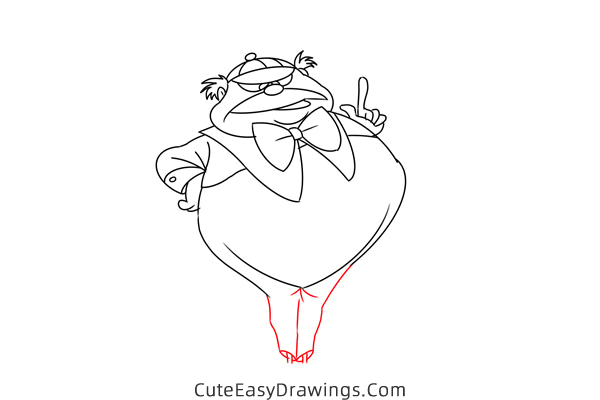 how to draw tweedle dee tweedle dum - www.cuteeasydrawings.com