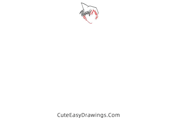 how to draw ran mouri from detective conan - www.cuteeasydrawings.com