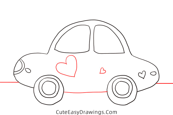 how to draw a car easy - www.cuteeasydrawings.com