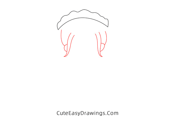 how to draw a bride - www.cuteeasydrawings.com