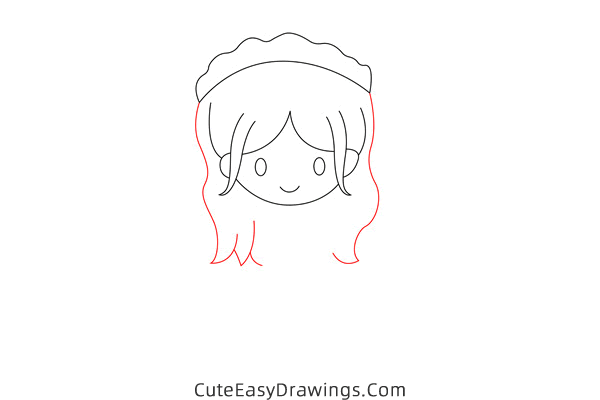 how to draw a bride - www.cuteeasydrawings.com