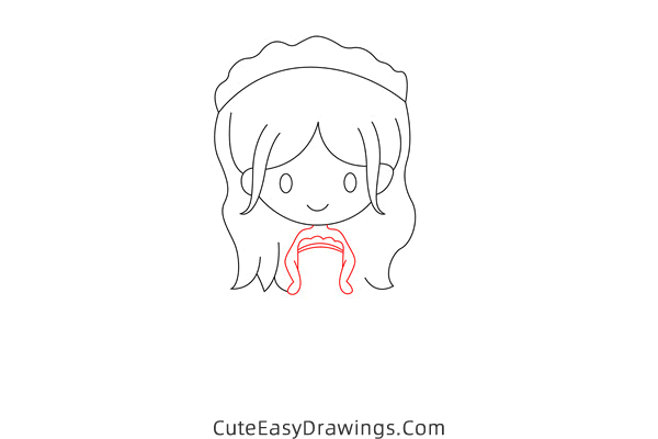 how to draw a bride - www.cuteeasydrawings.com