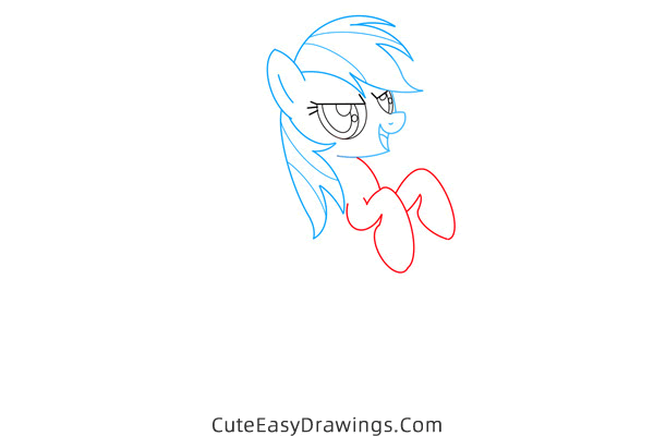 how to draw rainbow dash from my little pony - www.cuteeasydrawings.com