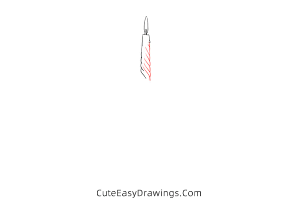 how to draw a candlestick - www.cuteeasydrawings.com