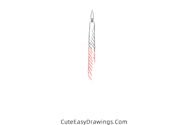 how to draw a candlestick - www.cuteeasydrawings.com