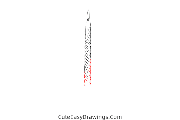 how to draw a candlestick - www.cuteeasydrawings.com