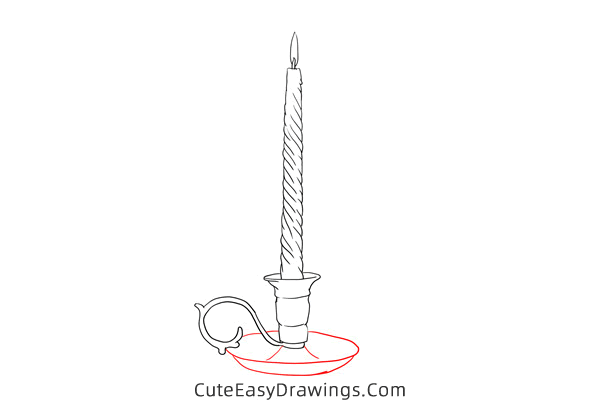 how to draw a candlestick - www.cuteeasydrawings.com