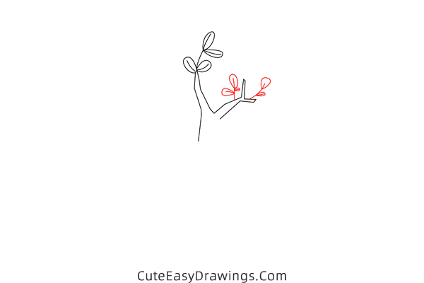 how to draw a spring tree - www.cuteeasydrawings.com