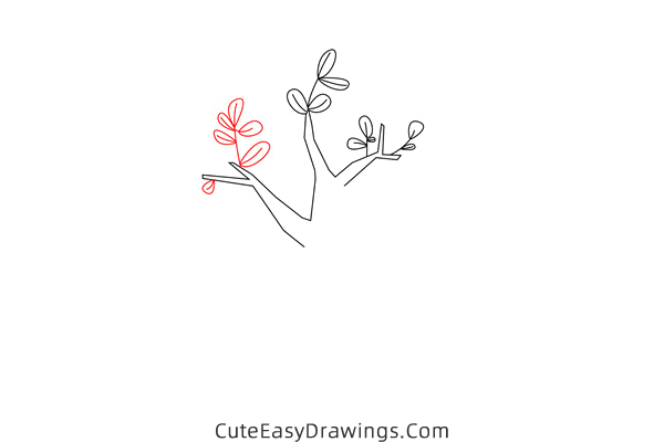 how to draw a spring tree - www.cuteeasydrawings.com