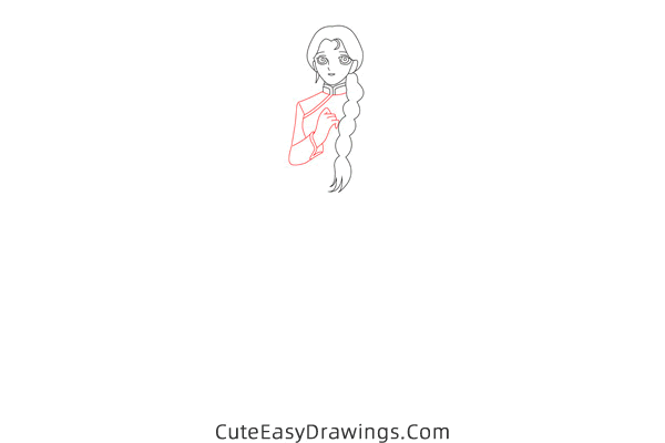 how to draw shunrei from saint seiya - www.cuteeasydrawings.com