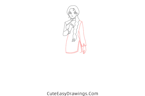 how to draw shunrei from saint seiya - www.cuteeasydrawings.com