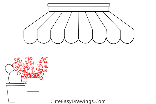 how to draw a restaurant - www.cuteeasydrawings.com