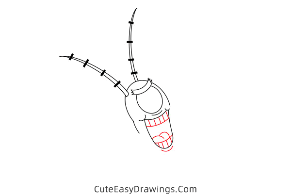 how to draw plankton from spongebob squarepants - www.cuteeasydrawings.com