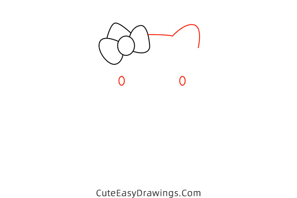 how to draw mimmy from hello kitty - www.cuteeasydrawings.com