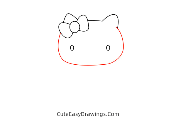 how to draw mimmy from hello kitty - www.cuteeasydrawings.com