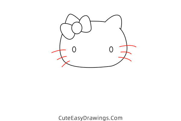 how to draw mimmy from hello kitty - www.cuteeasydrawings.com