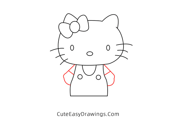 how to draw mimmy from hello kitty - www.cuteeasydrawings.com