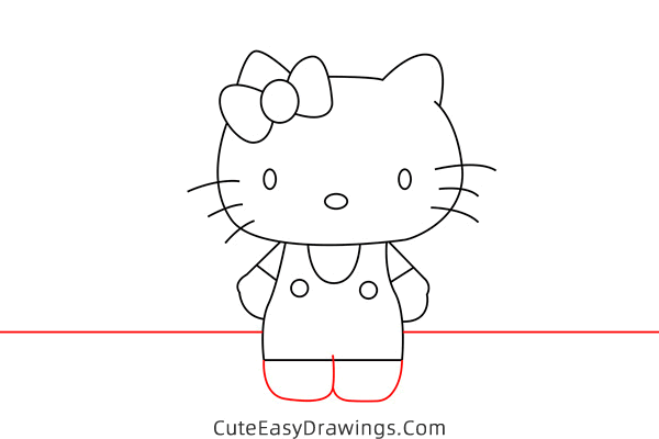 how to draw mimmy from hello kitty - www.cuteeasydrawings.com