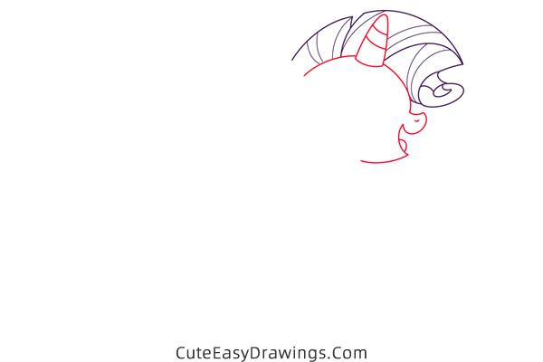 how to draw rarity from my little pony - www.cuteeasydrawings.com