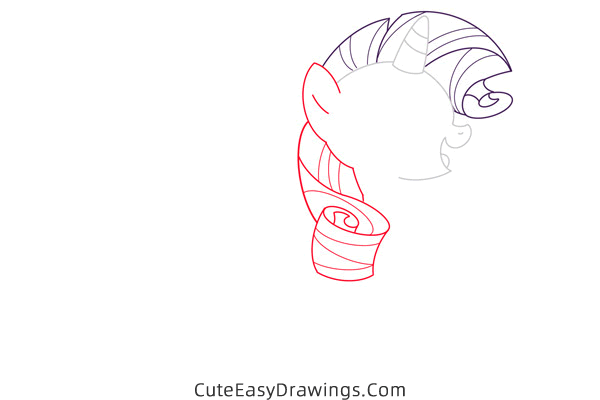 how to draw rarity from my little pony - www.cuteeasydrawings.com