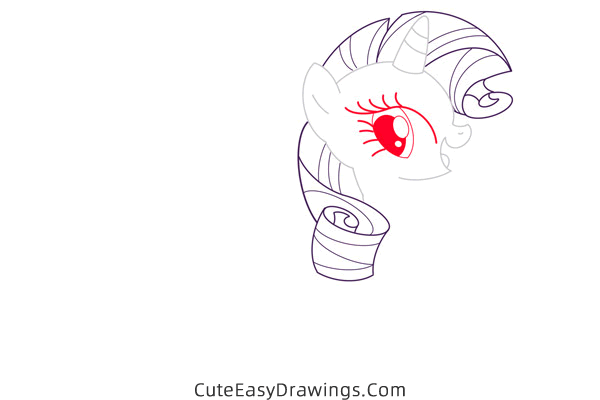 how to draw rarity from my little pony - www.cuteeasydrawings.com