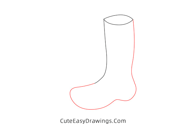 how to draw rain boots - www.cuteeasydrawings.com