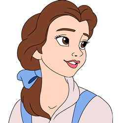 How to Draw Belle from Beauty and the Beast Step by Step