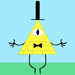 How to Draw Bill Cipher from Gravity Falls Step by Step