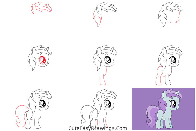 how to draw liza doolots from my little pony - www.cuteeasydrawings.com