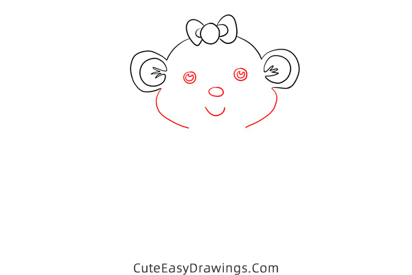 how to draw a cartoon monkey - www.cuteeasydrawings.com