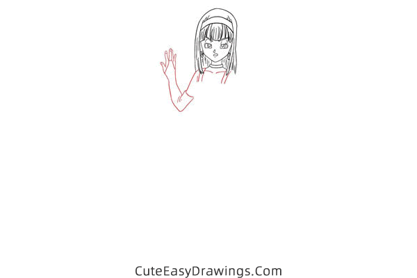 how to draw bulla from dragon ball - www.cuteeasydrawings.com