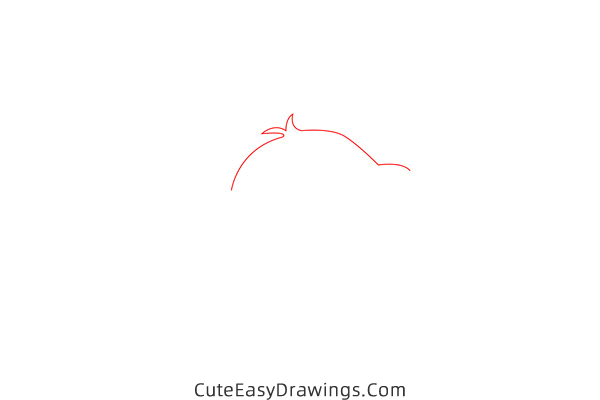 how to draw an elephant - www.cuteeasydrawings.com