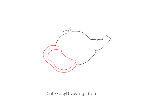 how to draw an elephant - www.cuteeasydrawings.com