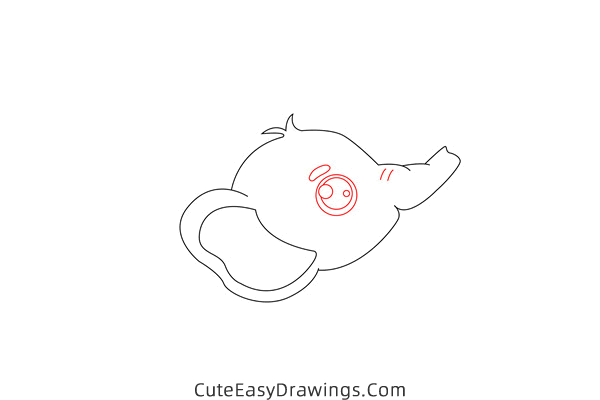 how to draw an elephant - www.cuteeasydrawings.com