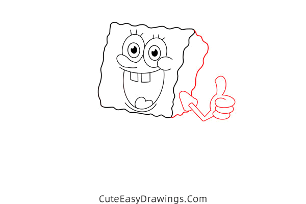 how to draw spongebob squarepants - www.cuteeasydrawings.com