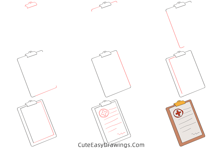 how to draw a medical record - www.cuteeasydrawings.com