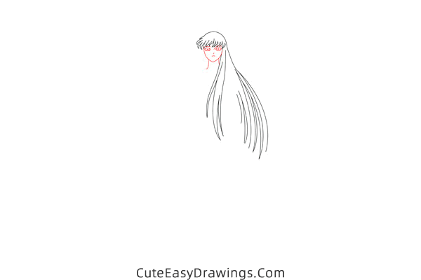 how to draw saori kido from saint seiya - www.cuteeasydrawings.com