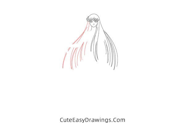 how to draw saori kido from saint seiya - www.cuteeasydrawings.com